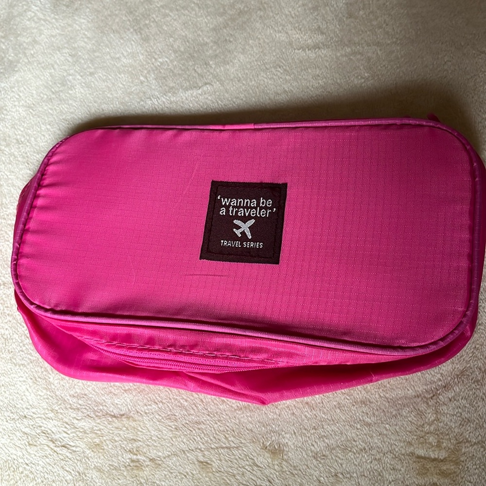 Pink travel bag